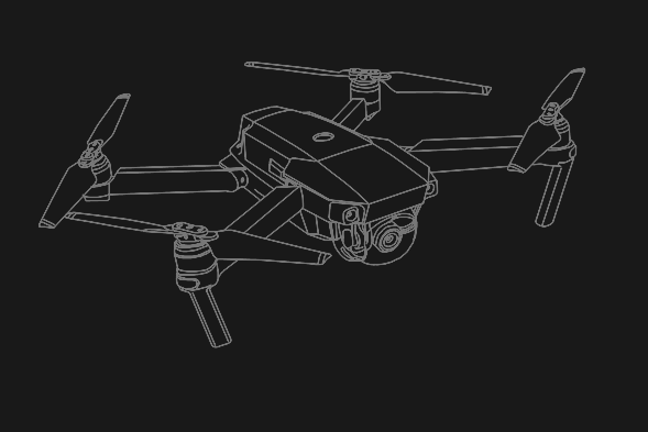 Sketch of the Chinese DJI Mavic drone