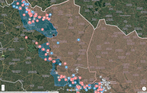 Frontline changes in Kharkiv oblast, 2022 September 5