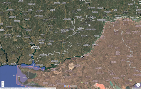 Frontline changes in Kherson oblast, 2022 November 13